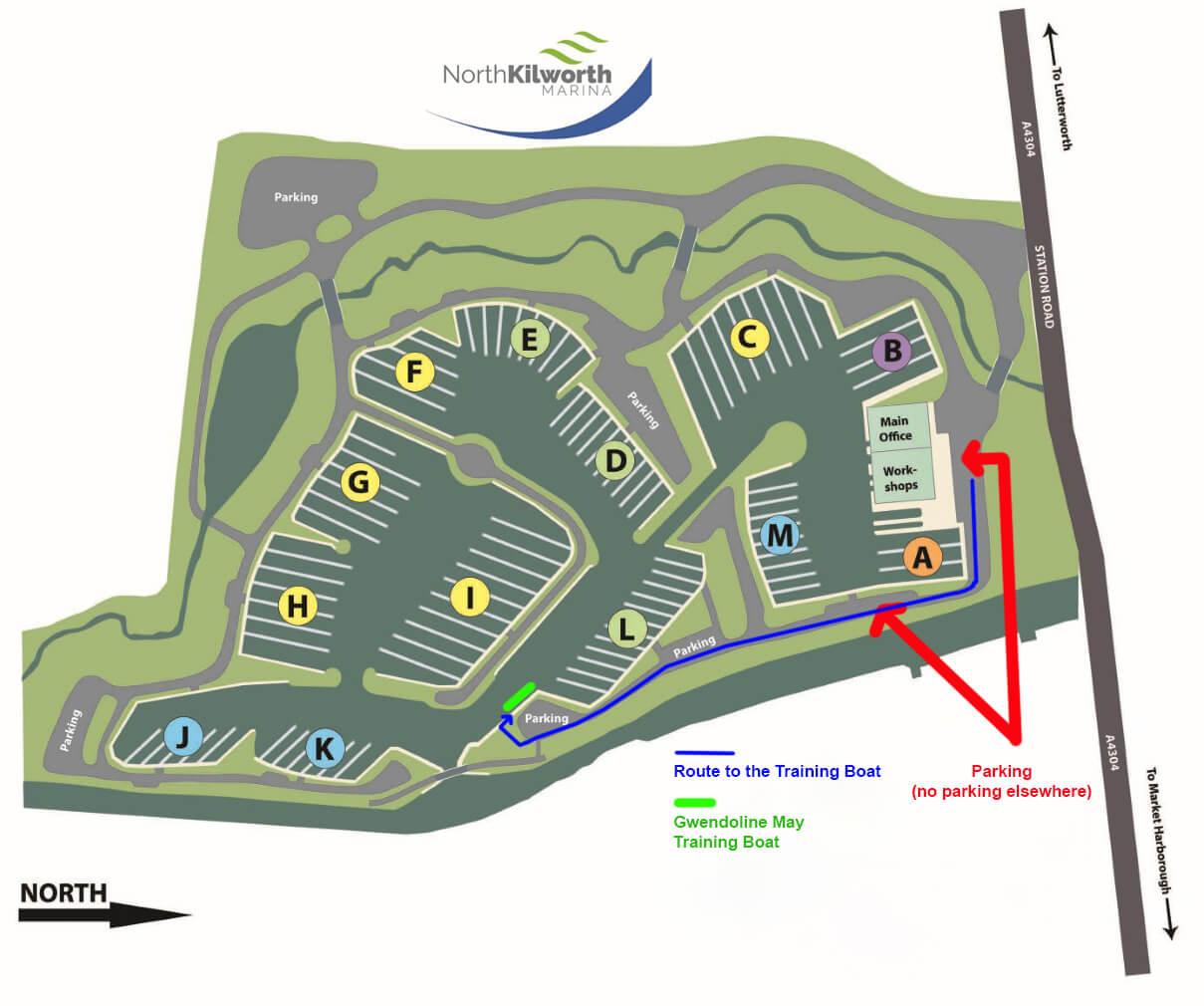 Nkm Marina Map And Parking Instructions Nkm Marina Map And Parking Instructions